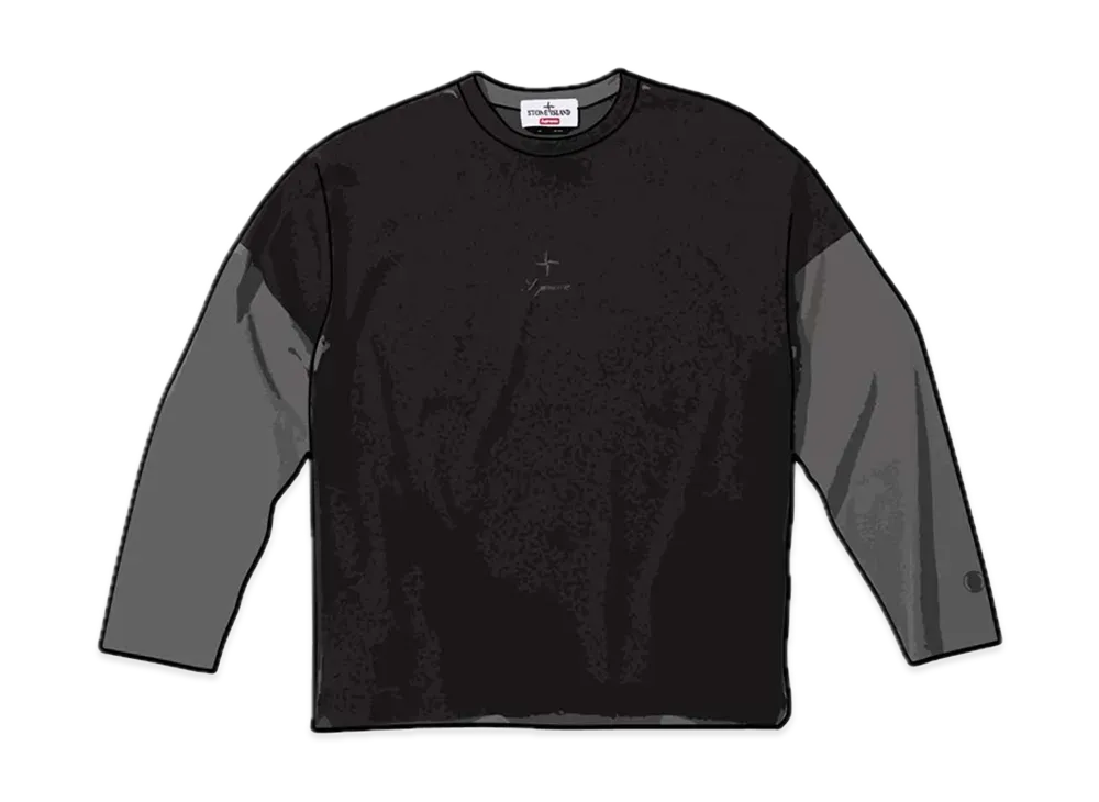 Supreme / Stone Island L/S Top "Black"