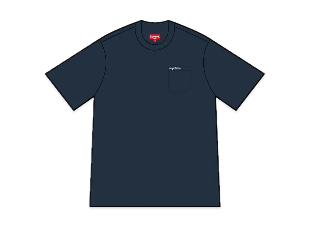 Supreme S/S Pocket Tee "Navy"(23FW)