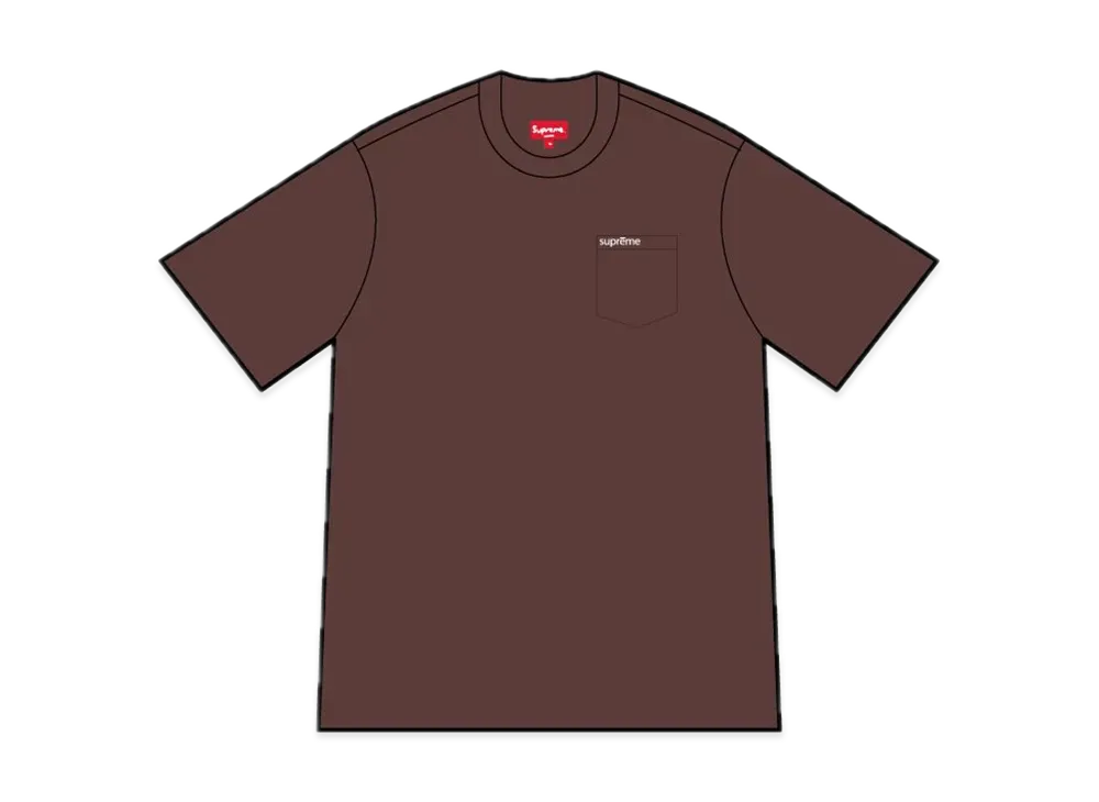 Supreme S/S Pocket Tee "Brown"(23FW)