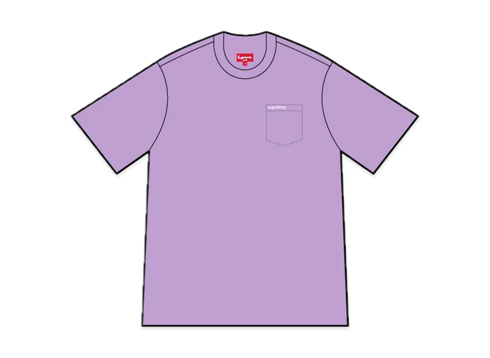 Supreme S/S Pocket Tee "Violet"(23FW)