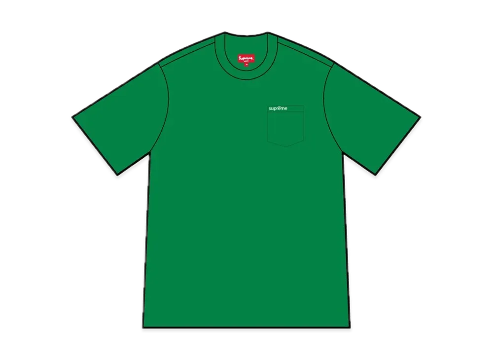 Supreme S/S Pocket Tee "Green"(23FW)