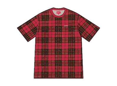 Supreme S/S Pocket Tee "Plaid"(23FW)