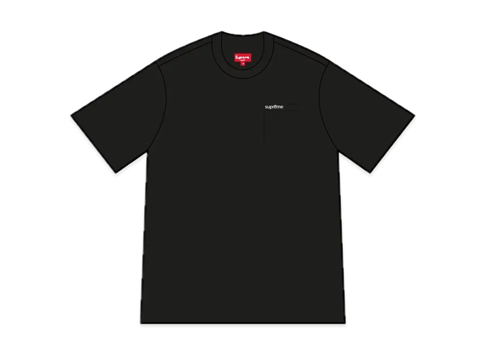 Supreme S/S Pocket Tee "Black"(23FW)