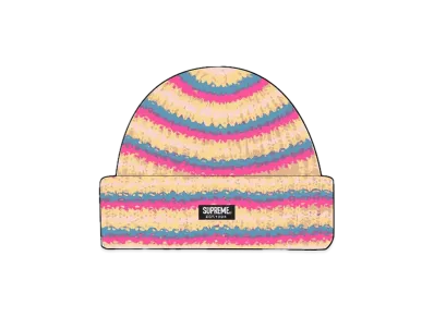 Supreme Loose Stripe Beanie "White"