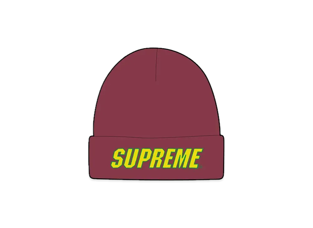 Supreme Slant Beanie "Burgundy"