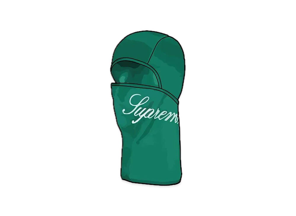 Supreme Script Lightweight Balaclava "Green"