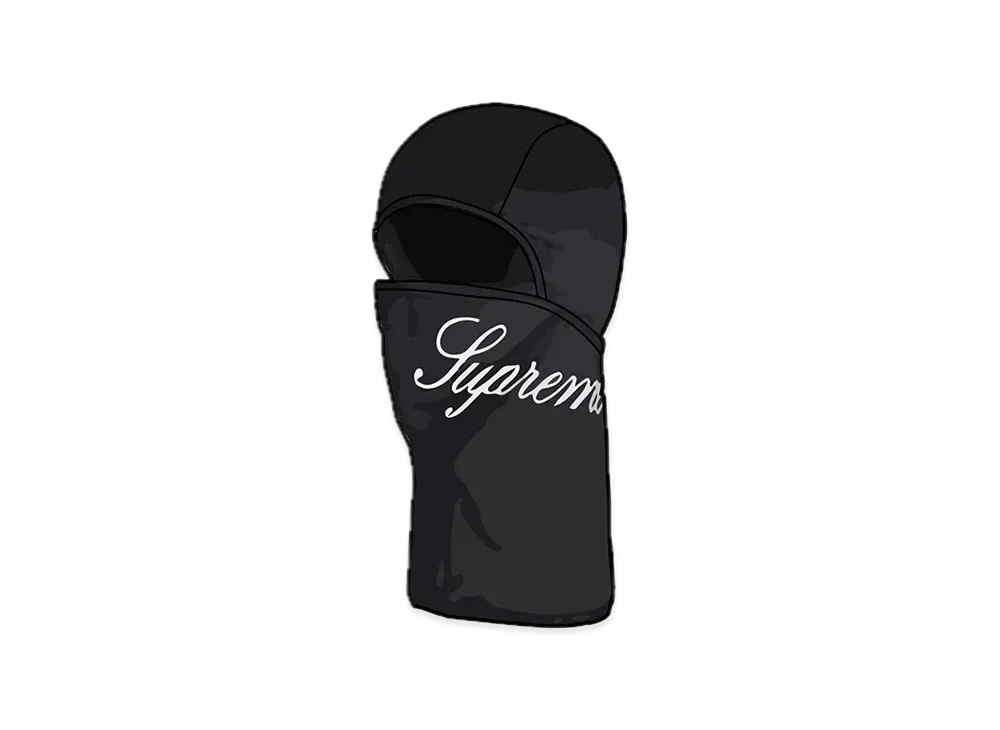 Supreme Script Lightweight Balaclava "Black"