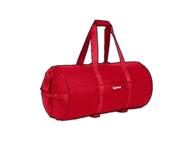 Supreme Leather Large Duffle Bag "Red"