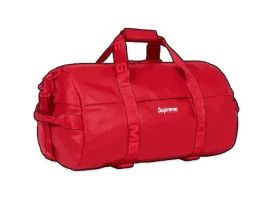 Supreme Leather Duffle Bag "Red"
