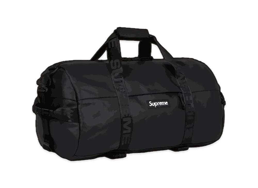 Supreme Leather Duffle Bag "Black"