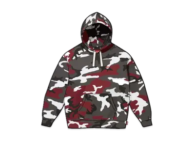 Supreme Small Box Drawcord Hooded Sweatshirt "Red Camo"