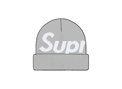 Supreme Big Logo Beanie "Grey" (23FW)