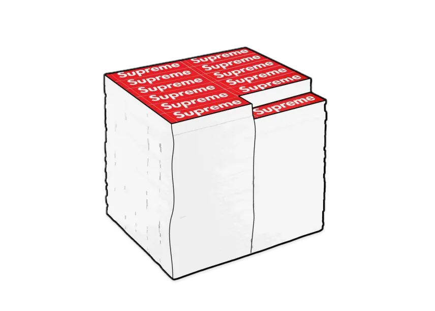 Supreme x Rotary Hero Sticker Bricks Stool/Side Table Supreme x Rotary Hero Sticker Bricks Stool/Side Table