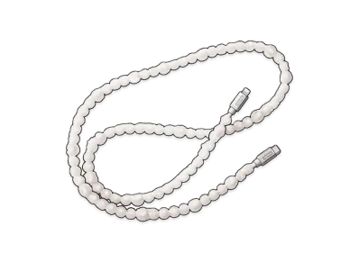 Supreme x BLESS Mophie Beaded Charging Cable "White"