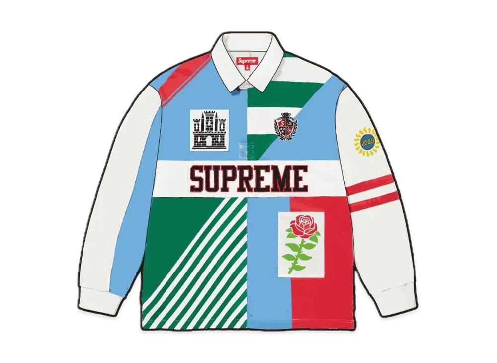 シュプリーム ローズ ラグビー "ホワイト"