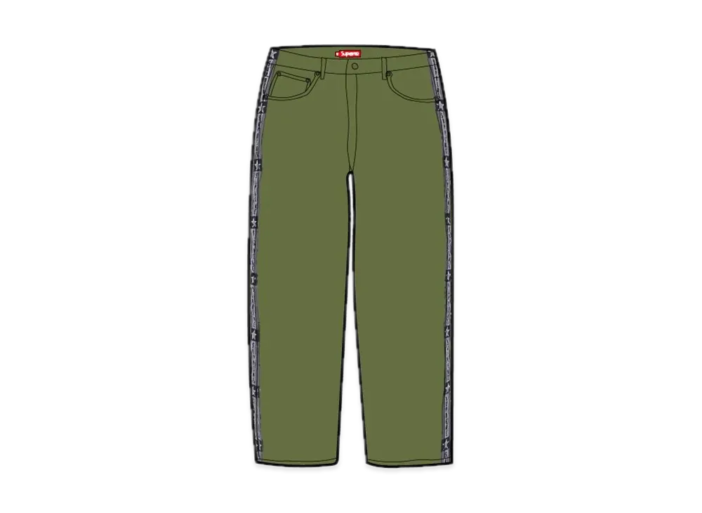 Supreme Snap-Off Baggy Jean "Olive"