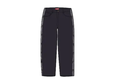 Supreme Snap-Off Baggy Jean "Washed Black"