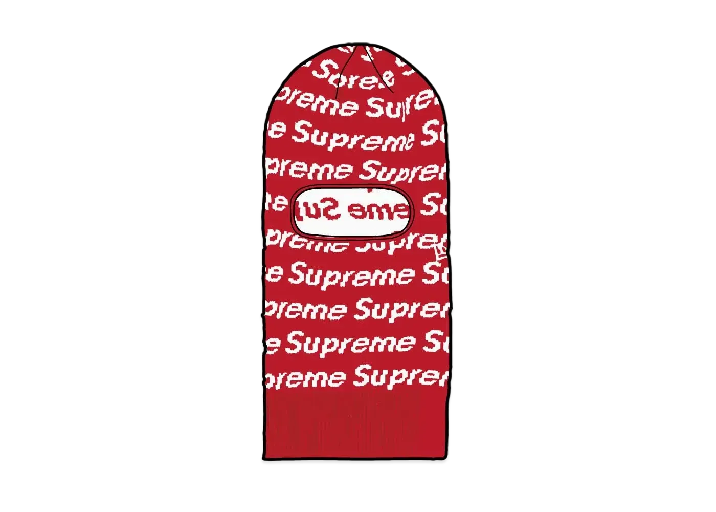 Supreme New Era Repeat Balaclava "Red"