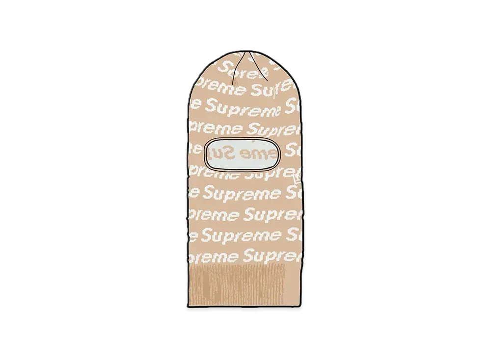 Supreme New Era Repeat Balaclava "Taupe"