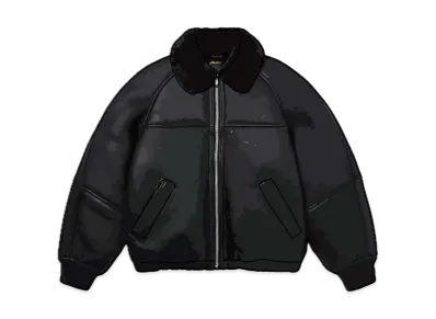 Supreme x Schott Shearling Bomber Jacket "Black"