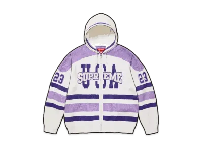 Supreme USA Zip Up Hooded Sweater "White"