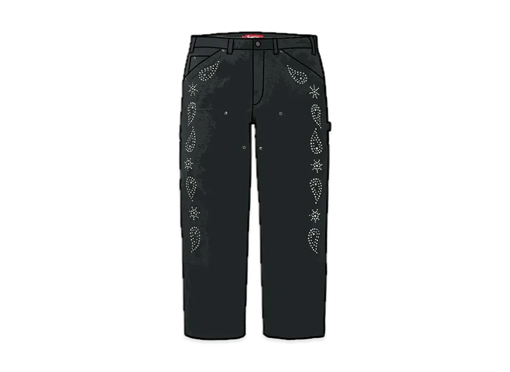 Supreme Paisley Studded Double Knee Painter Pant 