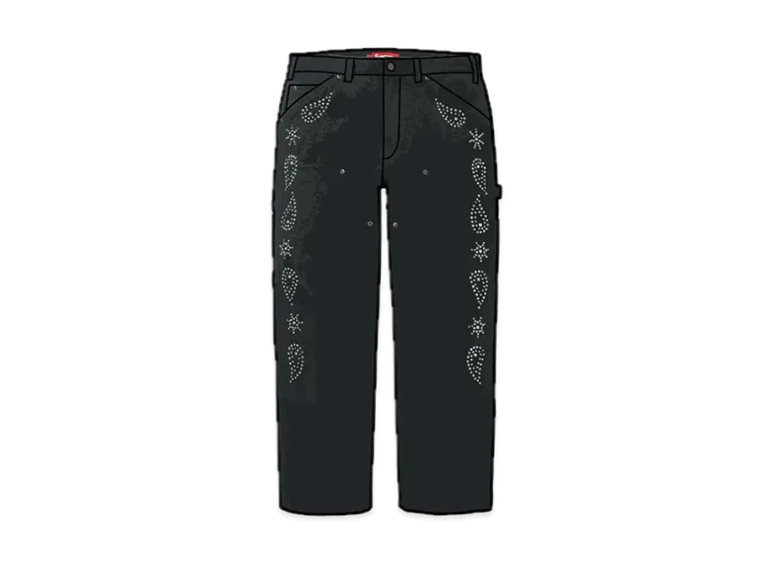 Supreme Paisley Studded Double Knee Painter Pant Supreme Paisley Studded Double Knee Painter Pant