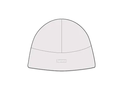 Supreme Polartec Beanie "Light Grey"