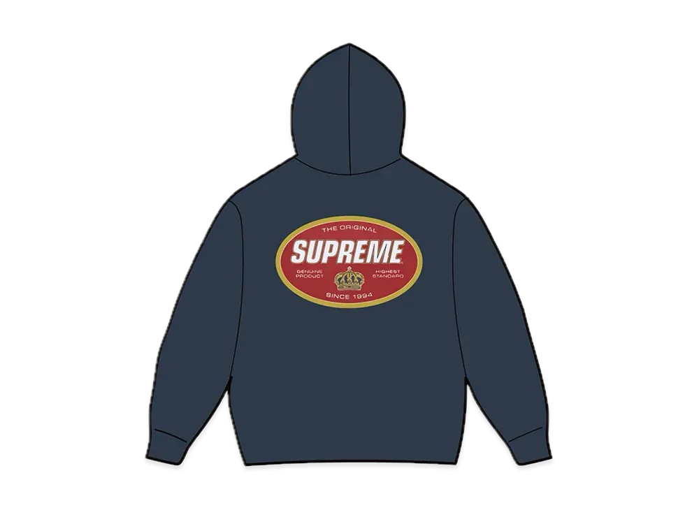 Supreme Crown Hooded Sweatshirt "Navy"