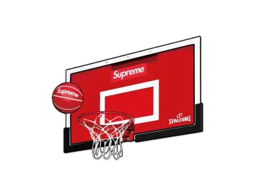 Supreme x Spalding Mini Basketball Hoop "Red"
