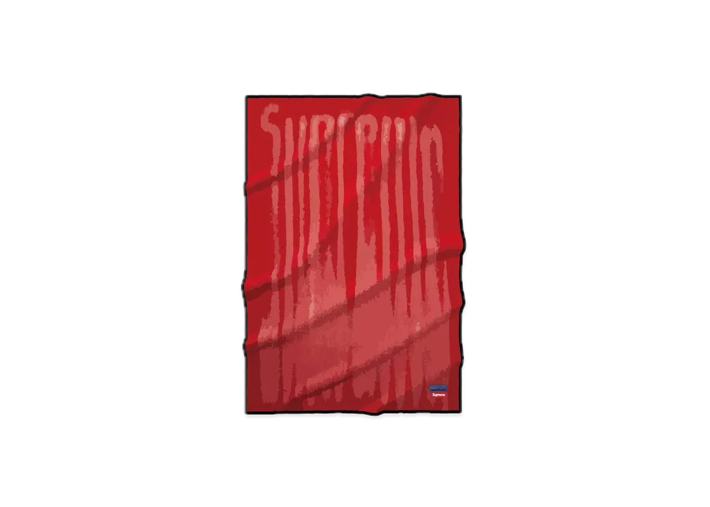 Supreme Blurred Logo Blanket "Red"