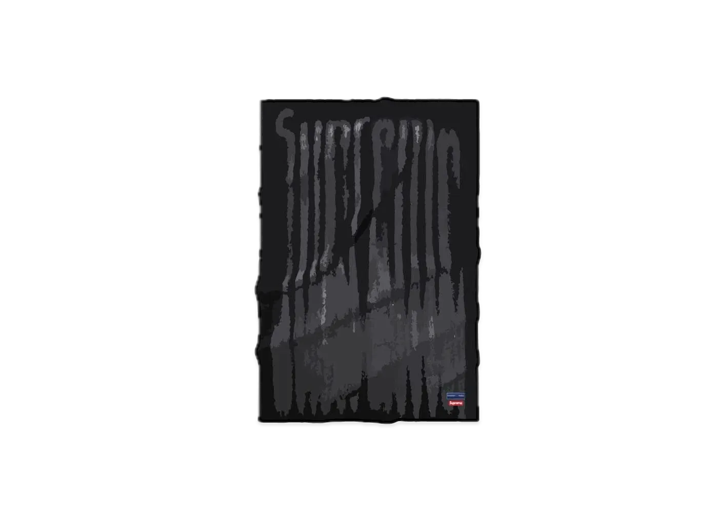 Supreme Blurred Logo Blanket "Black"