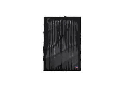 Supreme Blurred Logo Blanket "Black"