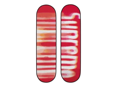Supreme Blurred Logo Skateboard "Red"