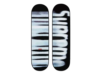 Supreme Blurred Logo Skateboard "Black"