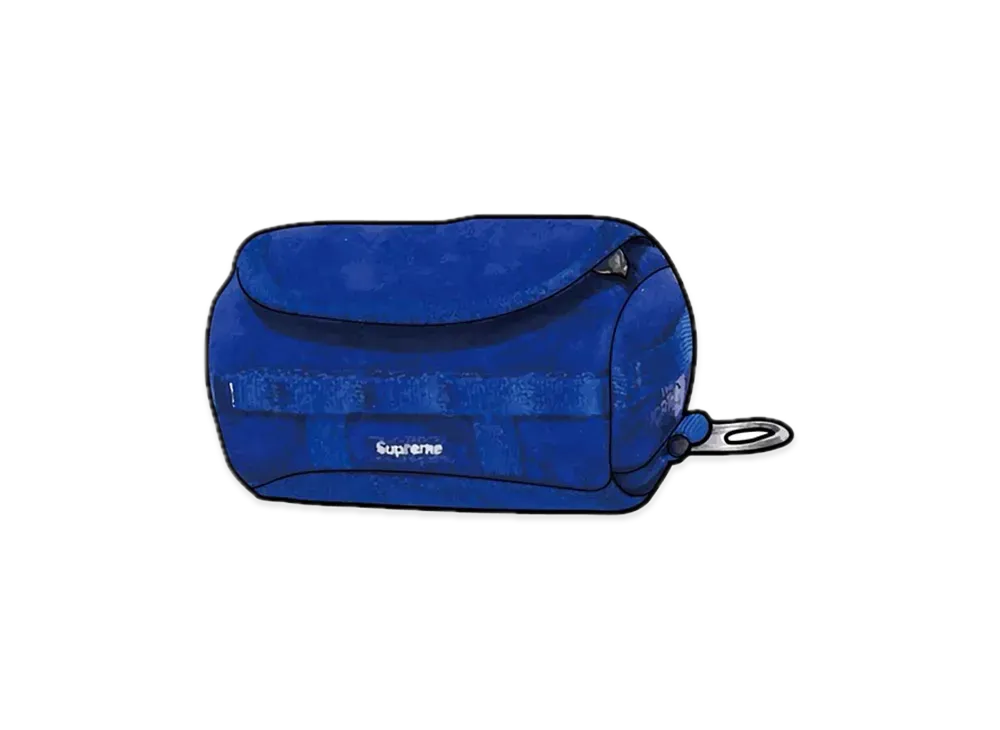 Supreme x The North Face Suede Base Camp Duffle Keychain "Blue"