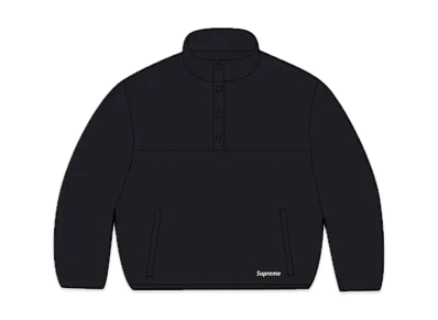 Supreme Polartec Shearling Reversible Pullover "Black" (23FW)