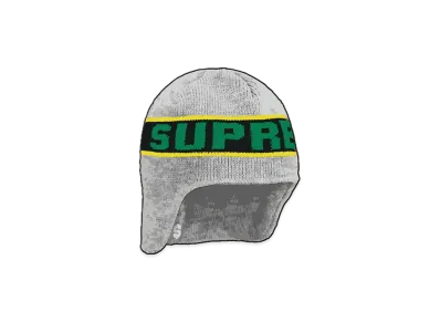 Supreme Earflap Beanie "Heather Grey"