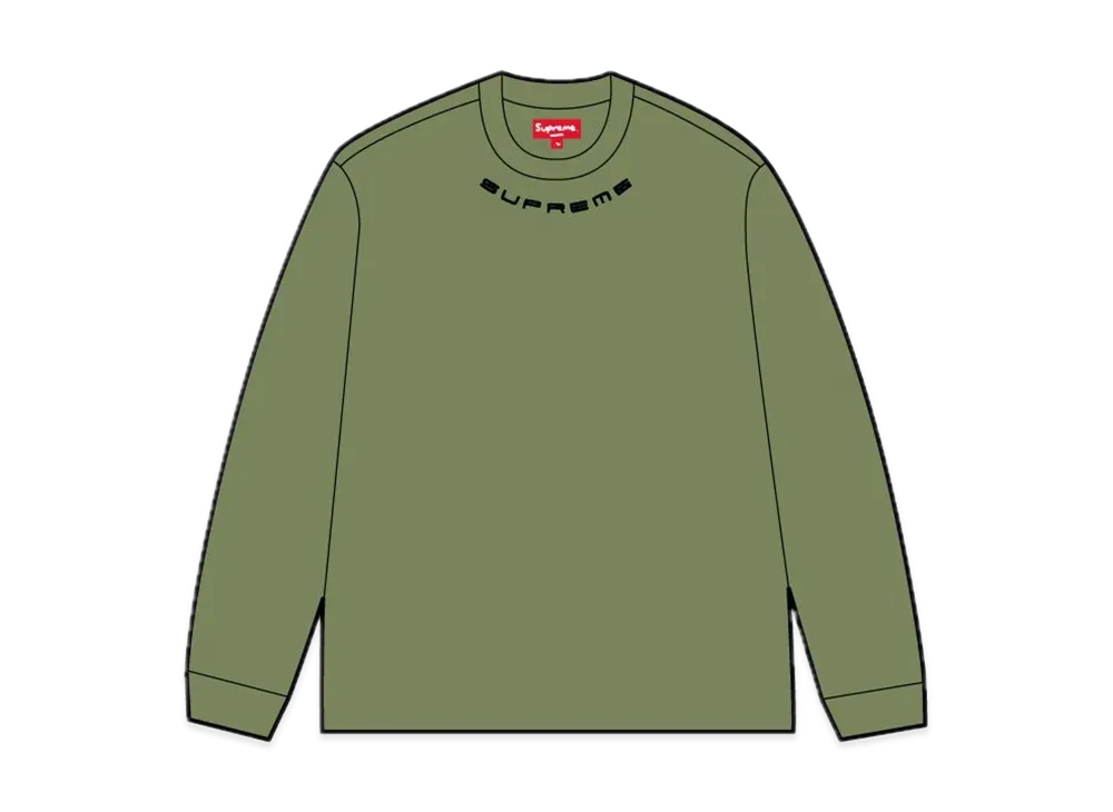 Supreme Collar Logo L/S Top 