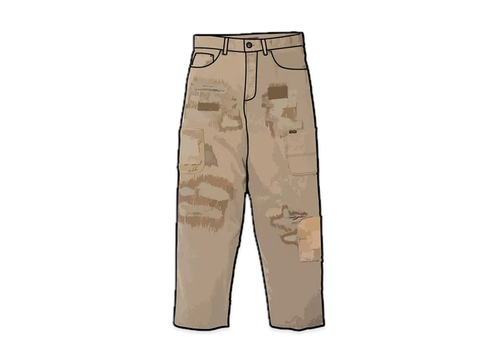 Supreme / Blackmeans Mended Loose Fit Jean "Dirty Tan"