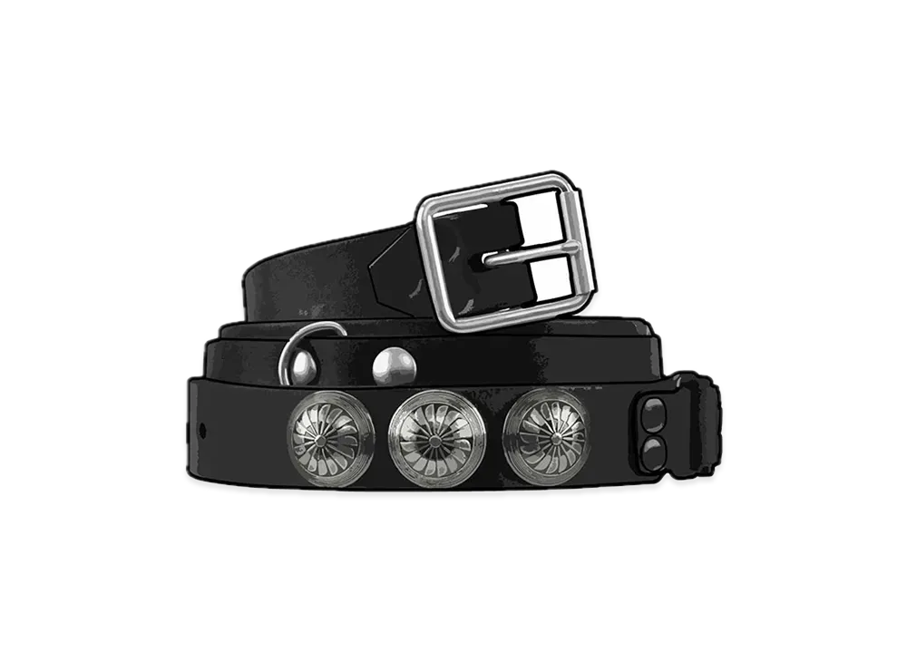 Supreme / Blackmeans Concho Leather Belt "Black"
