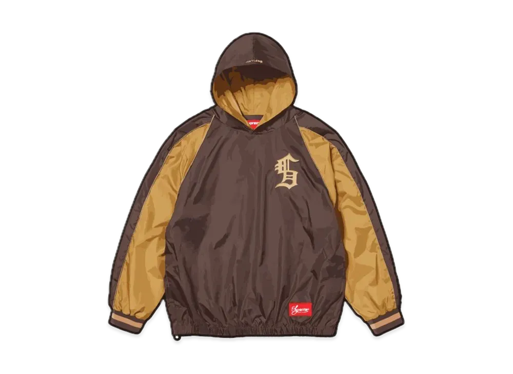 Supreme Hooded Warm Up Pullover "Brown"
