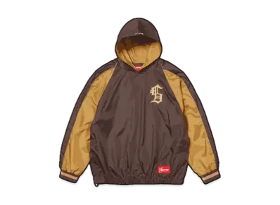 Supreme Hooded Warm Up Pullover "Brown"