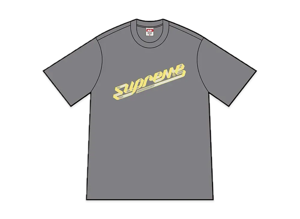 Supreme Banner Tee "Charcoar"