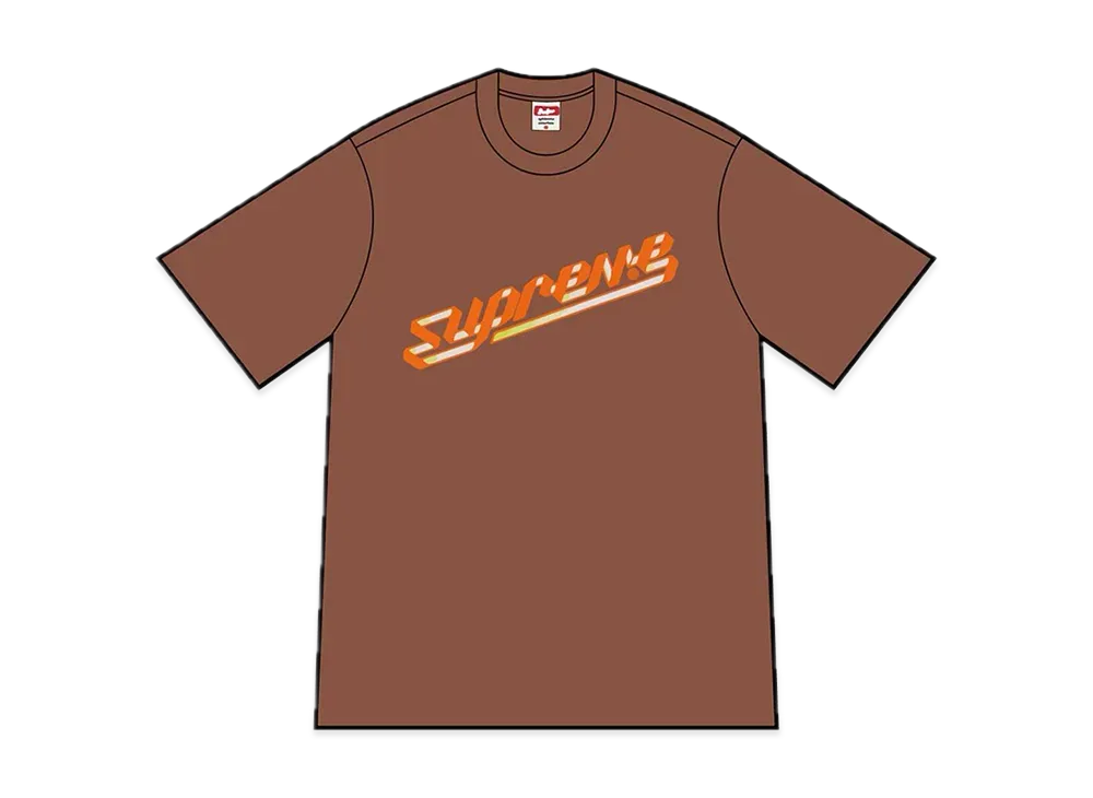 Supreme Banner Tee "Brown"