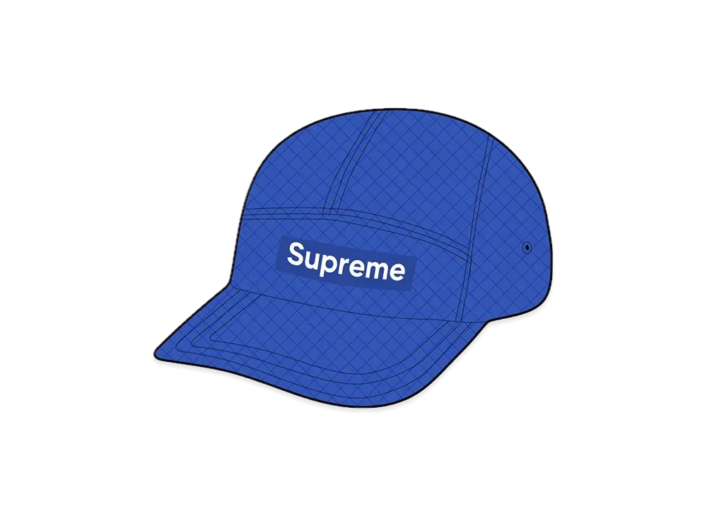 Supreme Micro Quilted Camp Cap "Royal"
