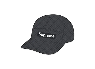 Supreme Micro Quilted Camp Cap "Black"