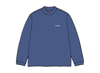 Supreme Mock Neck L/S Top "Navy"