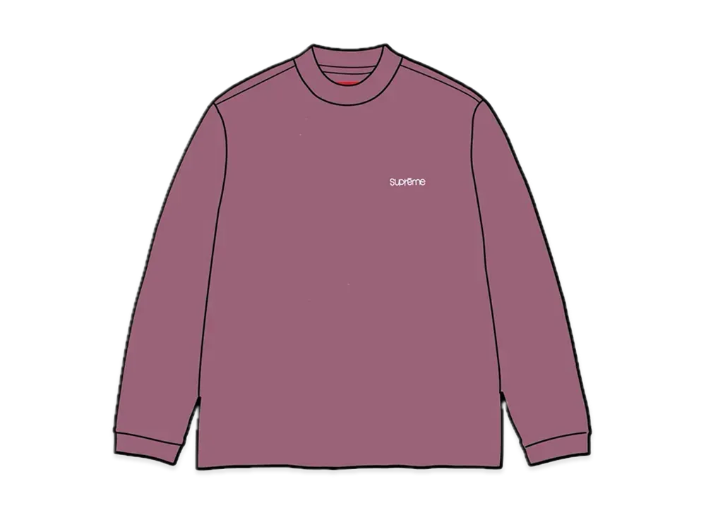 Supreme Mock Neck L/S Top "Dusty Plum"