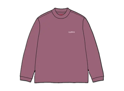 Supreme Mock Neck L/S Top "Dusty Plum"